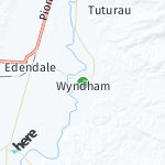 Peta lokasi: Wyndham, Selandia Baru