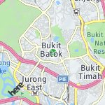 Peta lokasi: Bukit Batok, Singapura