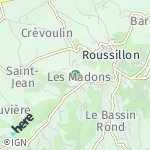 Peta lokasi: Les Madons, Prancis