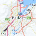 Peta lokasi: Belfast, Inggris Raya