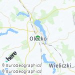 Peta lokasi: Olecko, Polandia
