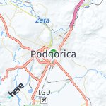 Peta lokasi: Podgorica, Montenegro