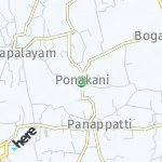 Peta lokasi: Ponakani, India
