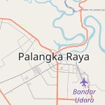 Peta lokasi: Palangka, Indonesia untuk keperluan jadwal sholat
