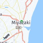 Peta lokasi: Miyazaki, Jepang