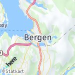 Peta lokasi: Bergen, Norwegia