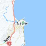 Peta lokasi: Napier, Selandia Baru