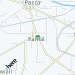 Peta wilayah Kamal, India