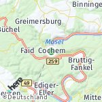 Peta lokasi: Cochem, Jerman
