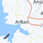 Peta lokasi: Ansan, Korea Selatan
