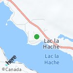 Peta wilayah Lac la Hache, Kanada