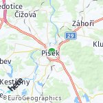 Peta lokasi: Písek, Republik Cek