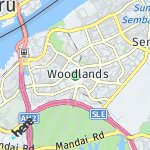 Peta lokasi: Woodlands, Singapura