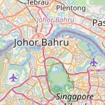 Peta lokasi: Woodlands, Singapura