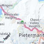 Peta lokasi: Hilton, Afrika Selatan