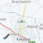 Peta wilayah Ganti, India