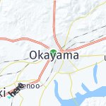 Peta lokasi: Okayama, Jepang