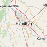 Peta lokasi: Hamilton, Selandia Baru