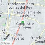 Peta lokasi: Campestre Virreyes, Meksiko