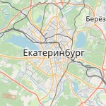 Peta lokasi: Ekaterinburg, Rusia untuk keperluan jadwal sholat