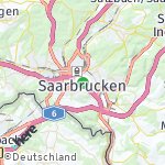 Peta lokasi: Saarbrücken, Jerman
