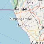 Peta lokasi: Simpang Empat, Malaysia untuk keperluan jadwal sholat