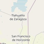Peta lokasi: Tlahualilo de Zaragoza, Meksiko