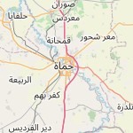 Peta lokasi: Hamah, Suriah
