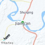 Peta wilayah Jiang'an, Cina