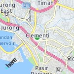 Peta lokasi: Clementi, Singapura