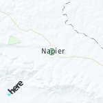 Peta lokasi: Napier, Afrika Selatan