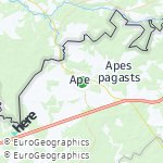 Peta lokasi: Ape, Latvia