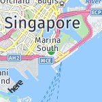 Peta lokasi: Marina South, Singapura