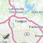 Peta lokasi: Towson, Amerika Serikat