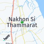 Peta lokasi: Nakhon Si Thammarat, Thailand