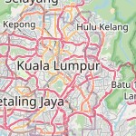 Peta lokasi: Bukit Bintang, Malaysia untuk keperluan jadwal sholat