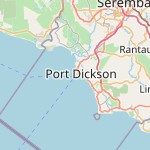 Peta lokasi: Port Dickson, Malaysia untuk keperluan jadwal sholat