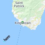Peta lokasi: Kingstown, Saint Vincent Dan Grenadines