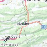 Peta lokasi: Moutier, Swiss