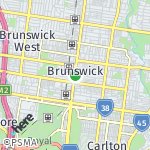 Peta lokasi: Brunswick, Australia