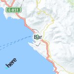 Peta lokasi: Bar, Montenegro