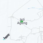 Peta lokasi: Jati Agung, Indonesia untuk keperluan jadwal sholat