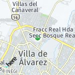 Peta lokasi: Jardines de Bugambilias, Meksiko