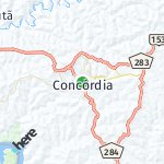 Peta lokasi: Concórdia, Brasil