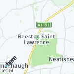 Peta lokasi: Beeston Saint Lawrence, Inggris Raya