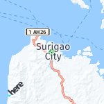 Peta lokasi: Surigao City, Filipina