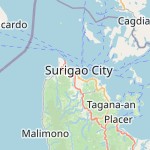 Peta lokasi: Surigao City, Filipina