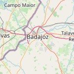Peta lokasi: Badajoz, Spanyol