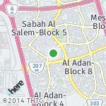 Peta lokasi: Sabah Al Salem-Block 12, Kuwait