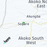 Peta lokasi: Sopare, Nigeria